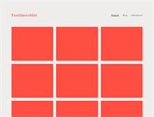 Tablet Screenshot of fastlikerabbit.com